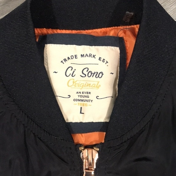 NYJK52 BOMBER JACKET W/PATCHES size L - Picture 6 of 15